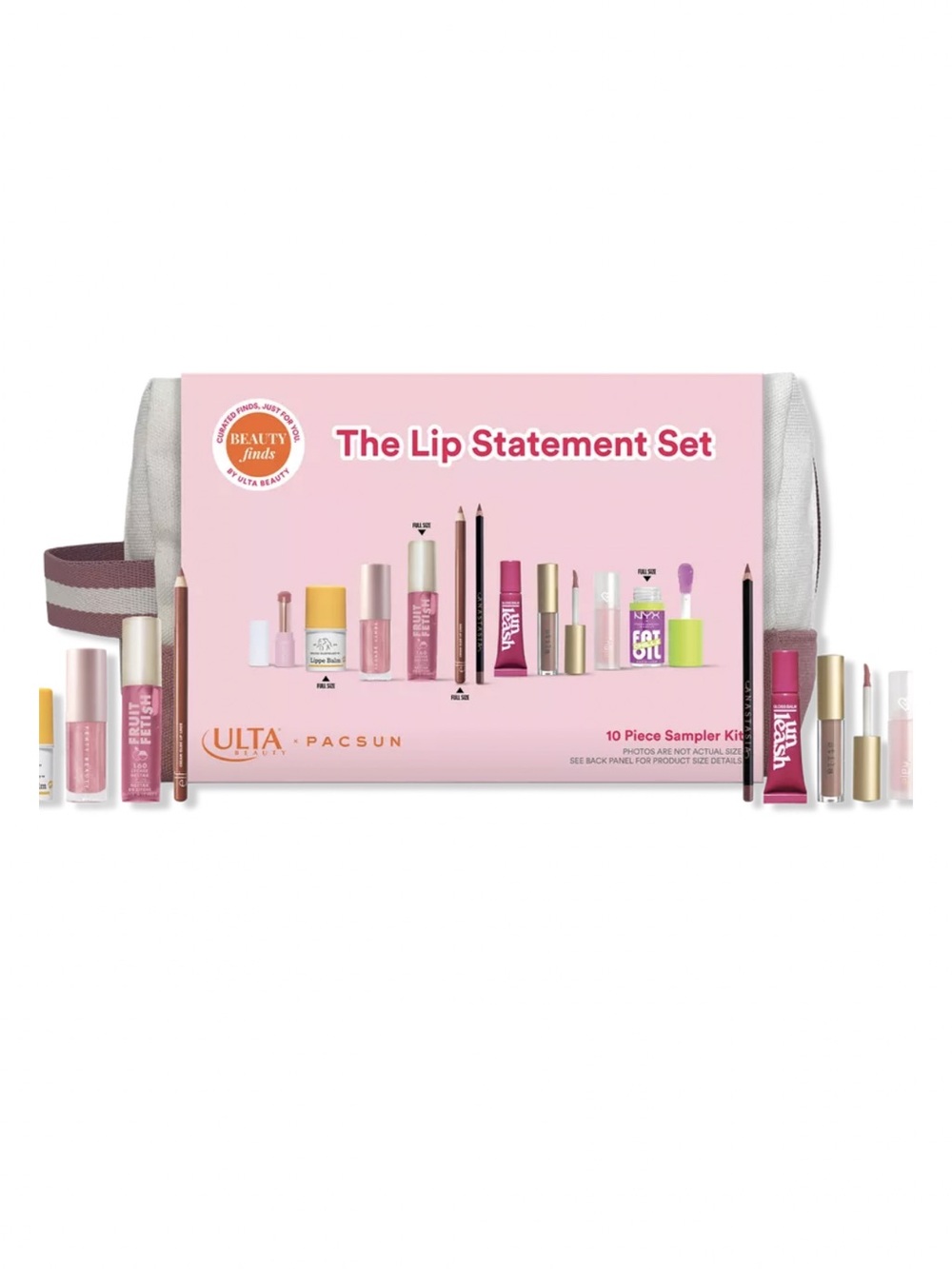 Ulta Beauty Lip Statement Set - Pink Pouch with 10 lipsticks NWT Great Gift! 🎁